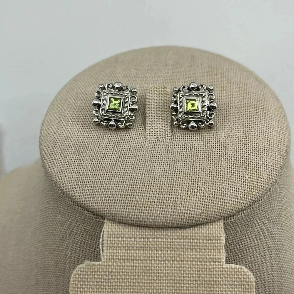 Rare Jennifer Cary 925 Silver Gemstone Earrings & Pendants Set - Picture 1 of 15